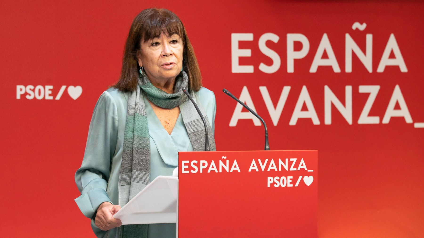 La presidenta del PSOE, Cristina Narbona. (Foto: Europa Press)