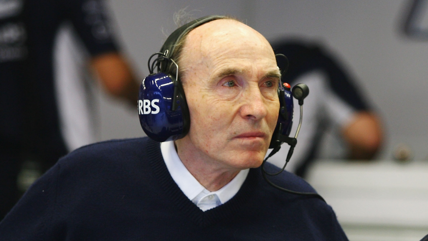 Frank Williams durante un Gran Premio. (Getty)