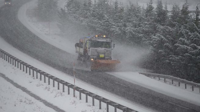 Carreteras afectadas nieve