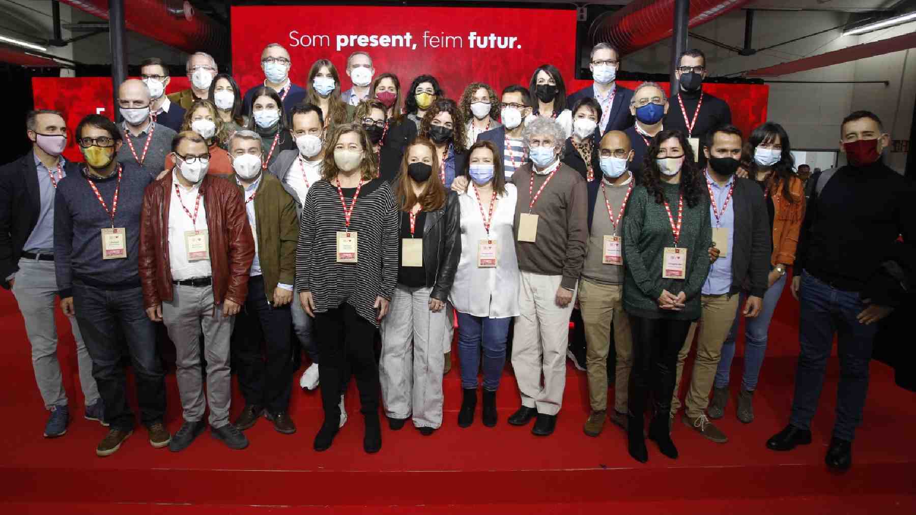 Foto de familia de la nueva dirección del PSIB-PSOE.