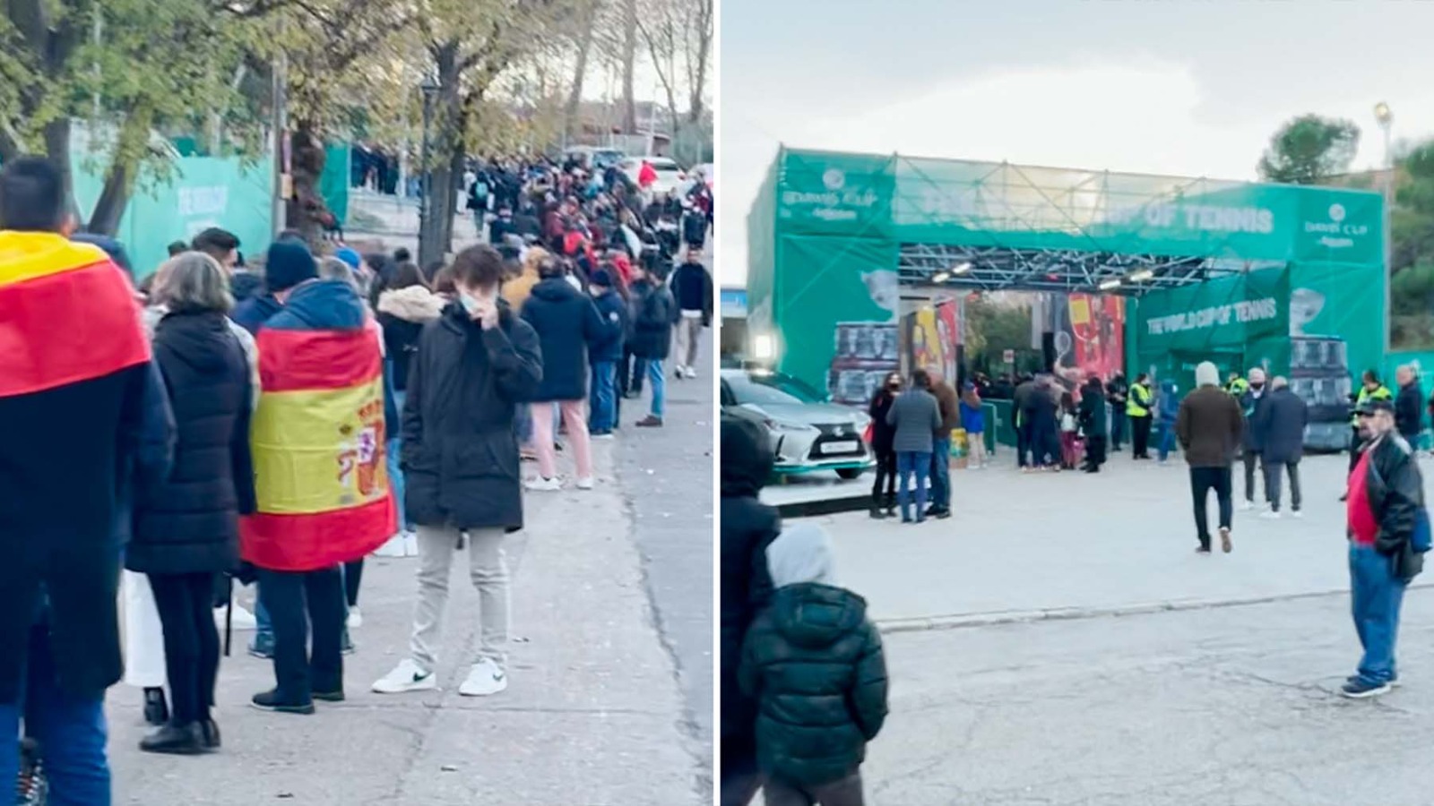 Kilométrica cola en la entrada de la Copa Davis antes del España – Rusia