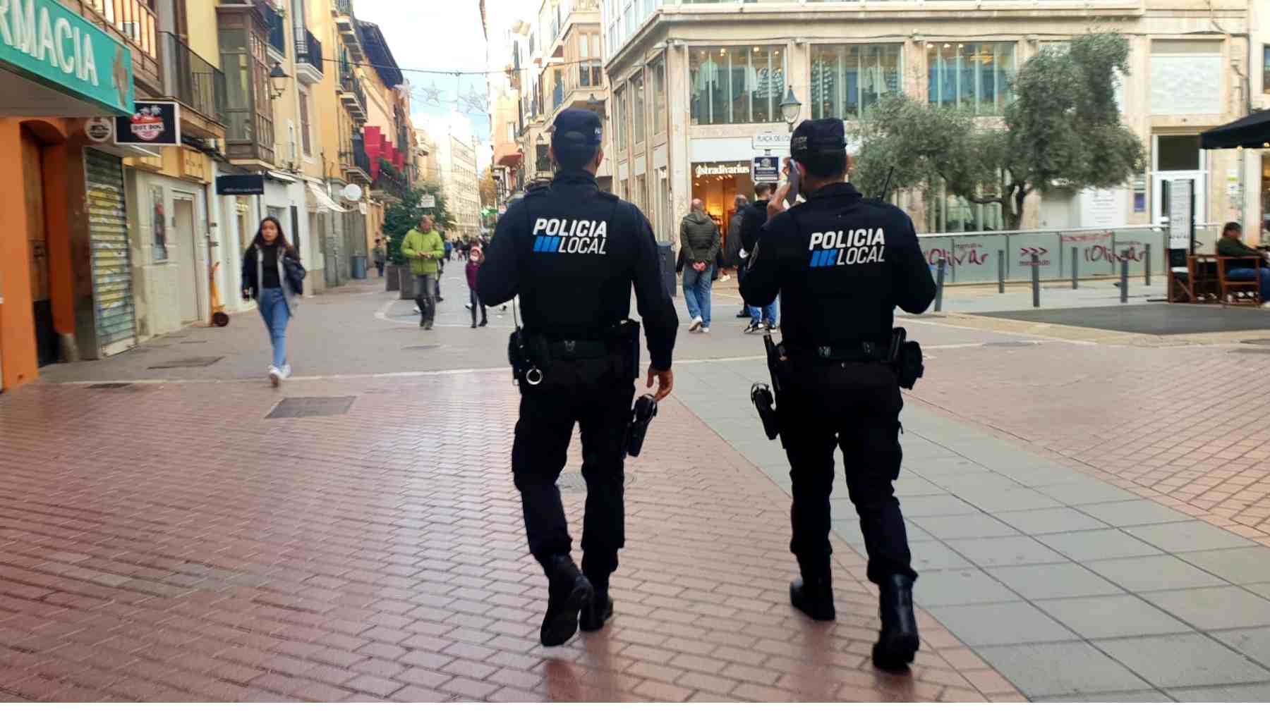 Agentes de la Policía Local de Palma.