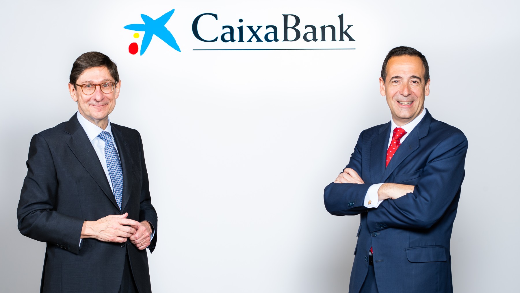 José Ignacio Goirigolzarri y Gonzalo Gortázar, presidente y CEO de CaixaBank.