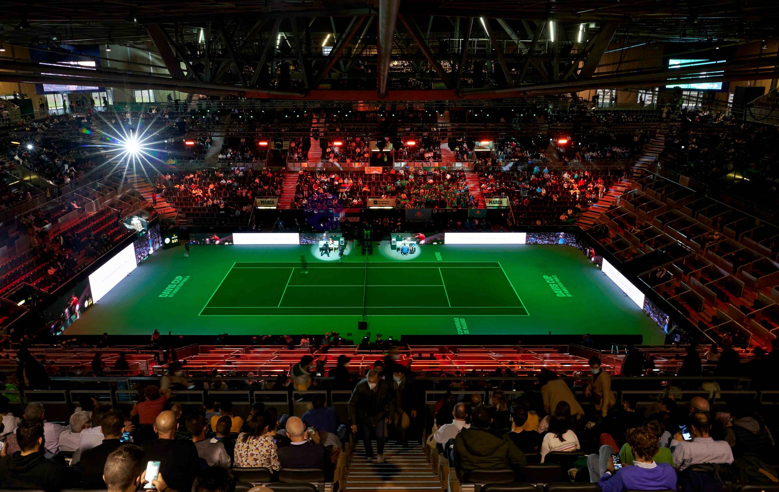 Imagen del Madrid Arena al comienzo del Kukushkin-Kecmanovic. (Kosmos Tennis)