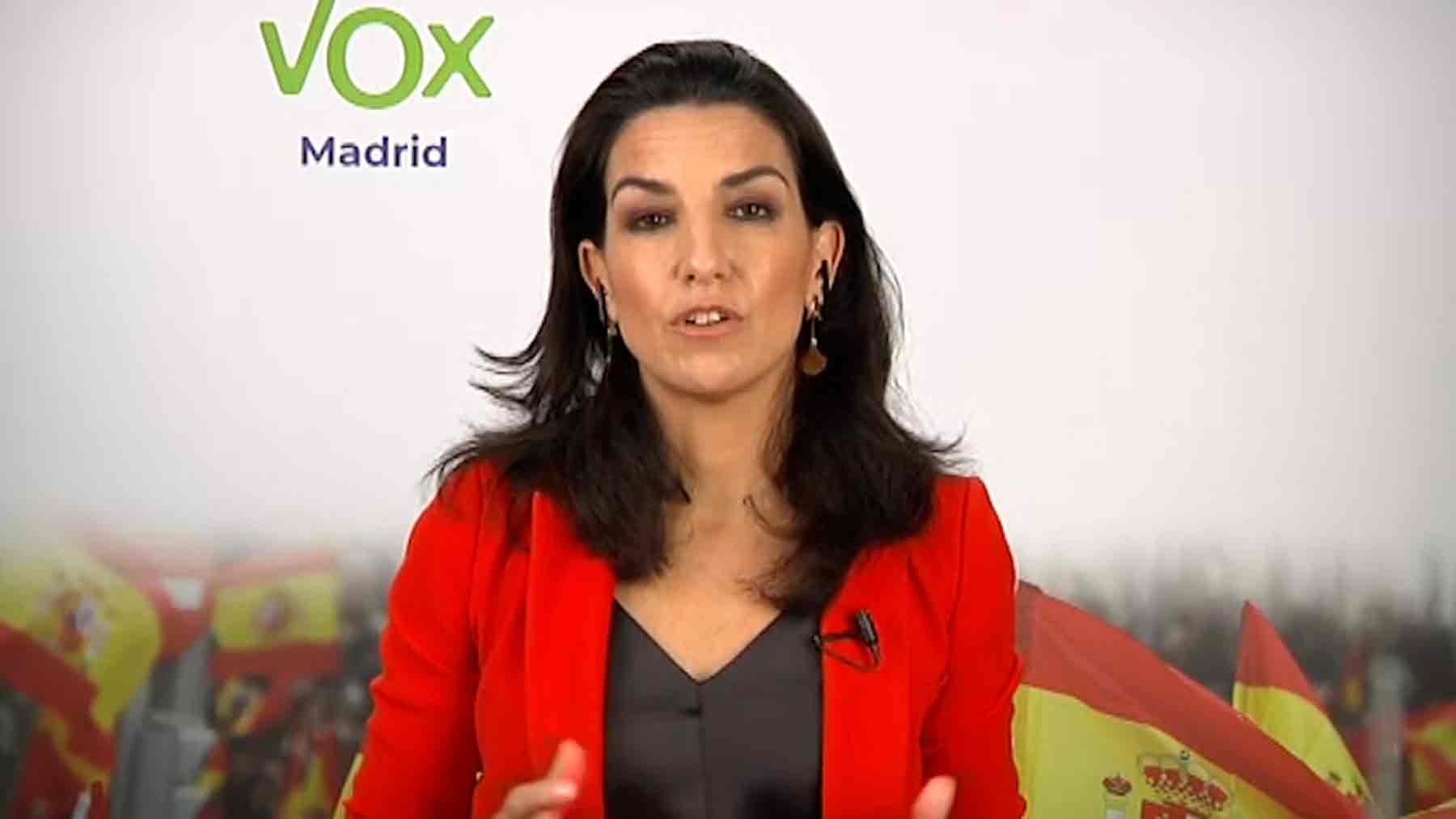 La líder de Vox en Madrid, Rocío Monasterio.