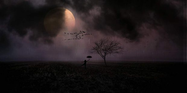 Luna en la noche