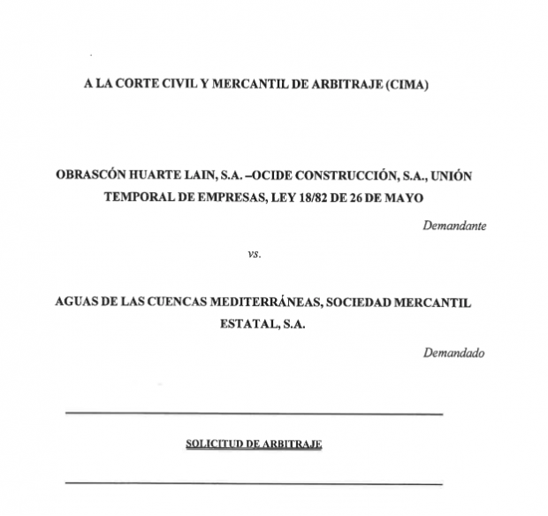 OHLA reabre los arbitrajes contra el Gobierno por impagos en contratos públicos