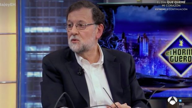 El ex presidente del Gobierno, Mariano Rajoy, en El Hormiguero (Atresmedia).