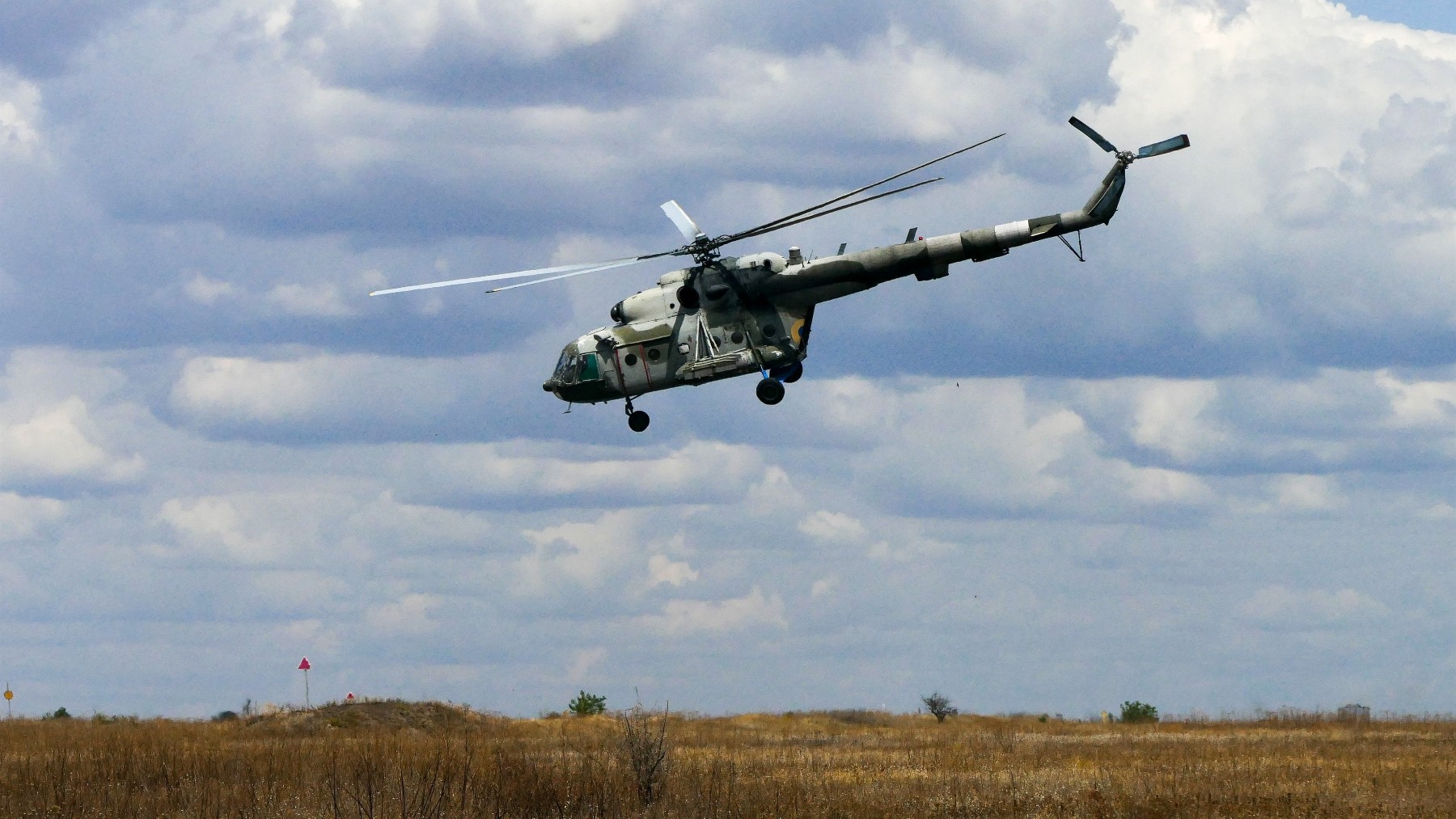 Un helicóptero Mi-8 en Ucrania.