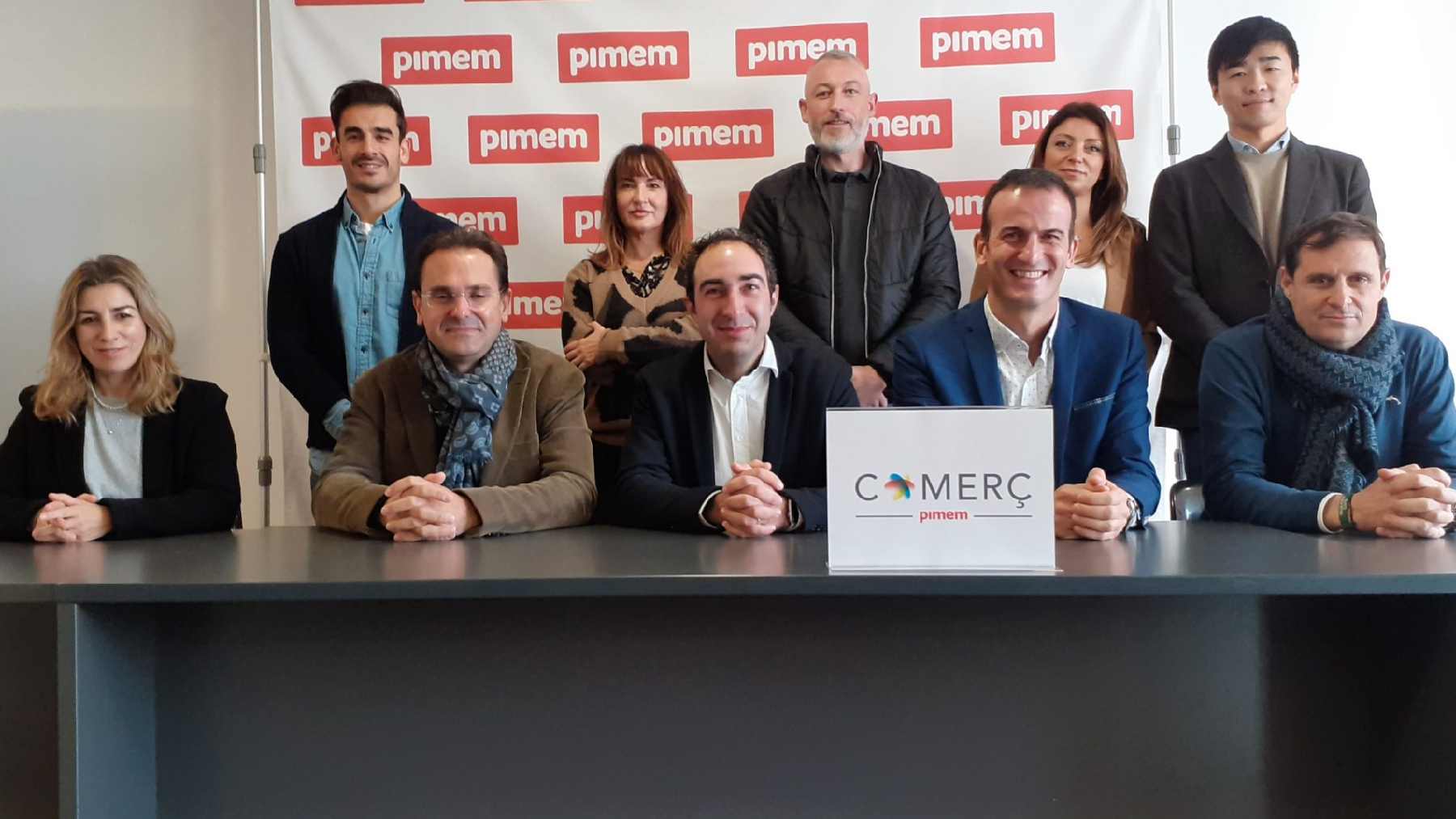 Junta de Pimem-Comerç en su presentación. Foto: Pimem.