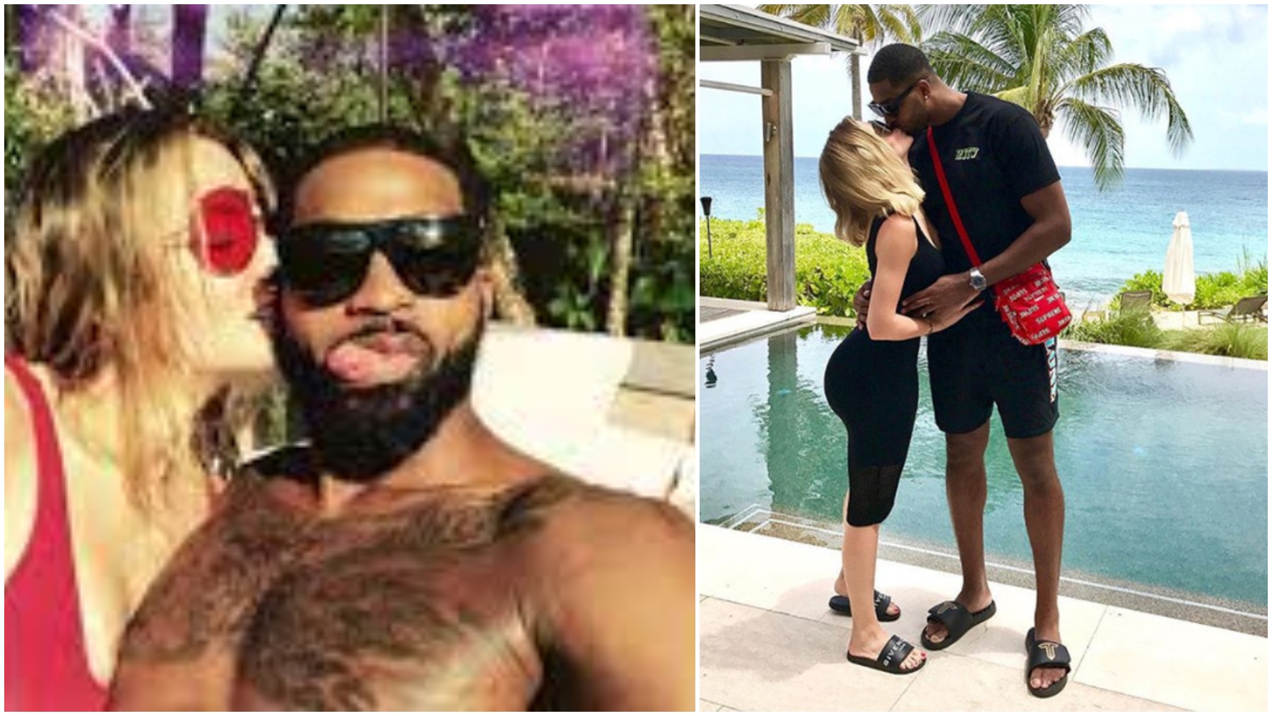 Tristan Thompson y Khloe Kardashian.