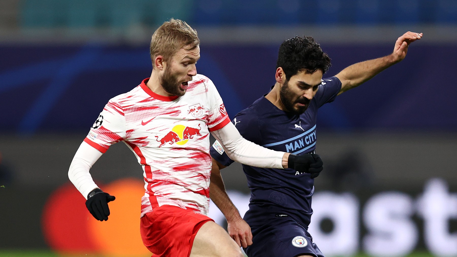 Duelo entre Leipzig y Manchester City. (Getty)