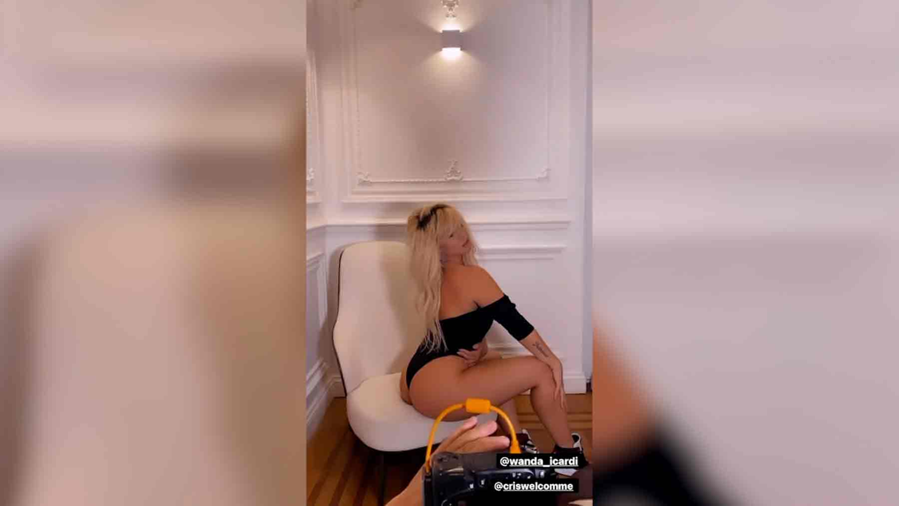 El vídeo que han censurado a Wanda Nara por enseñar más de la cuenta