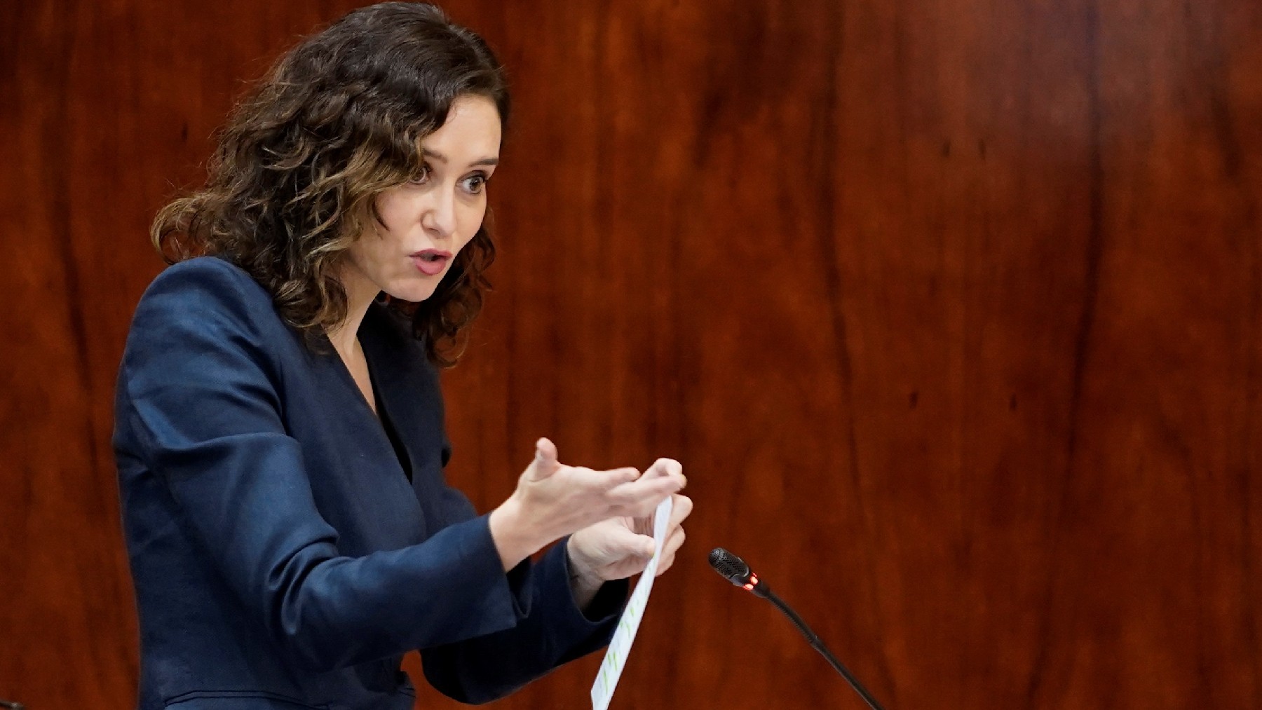 Isabel Díaz Ayuso en la Asamblea de Madrid. (Foto: EFE/CAM)
