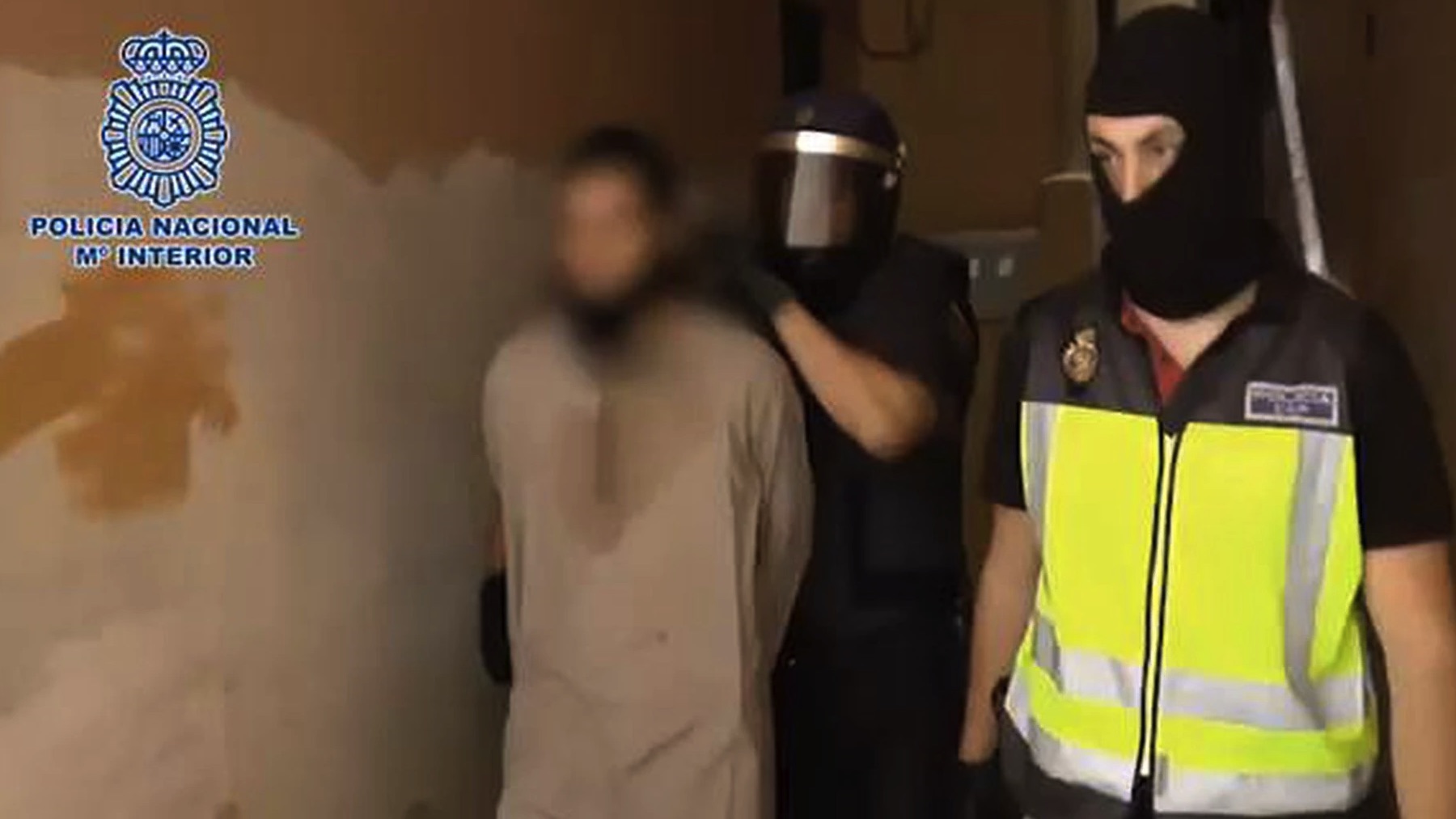 Detención de un radical islamista por parte de la Policía Nacional. (Foto: Ministerio)