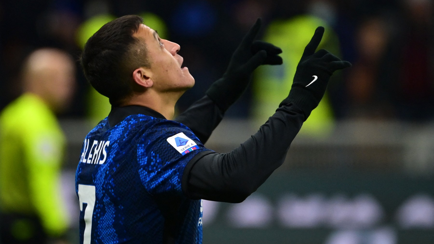 Alexis Sánchez celebra un gol con el Inter de Milán (AFP).