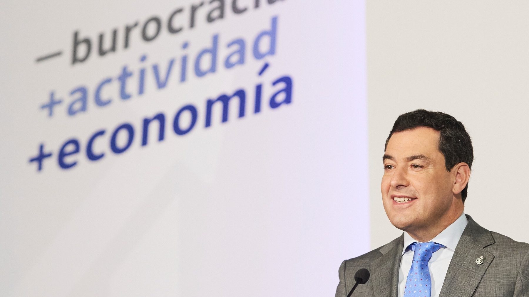 El presidente de la Junta de Andalucía, Juanma Moreno (JOAQUÍN CORCHERO / EUROPA PRESS).