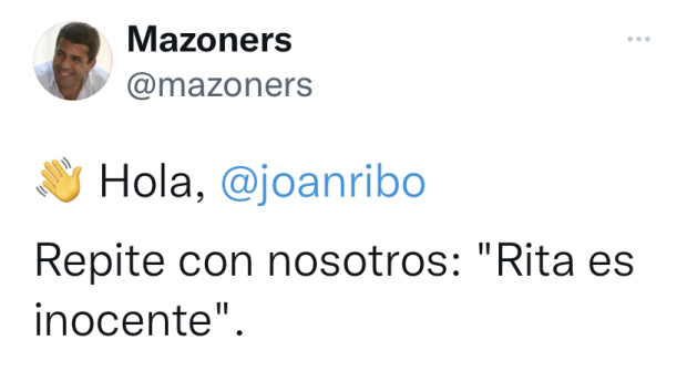 Mazoners Rita Barberá Joan Ribó