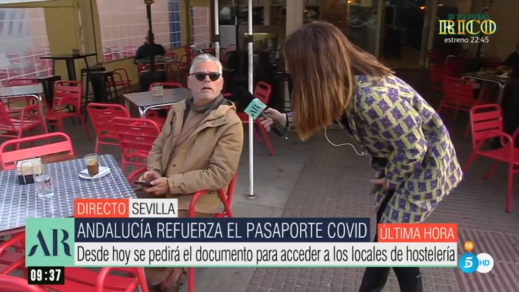 Reportaje de ‘AR? en Sevilla sobre el Pass Covid.