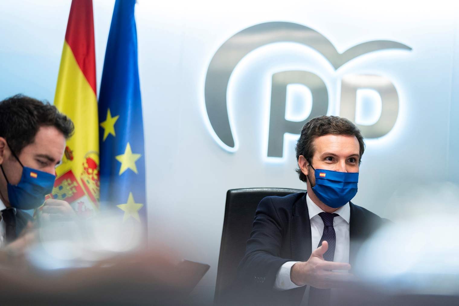 Pablo Casado, en una reunión del Comité de Dirección del PP.