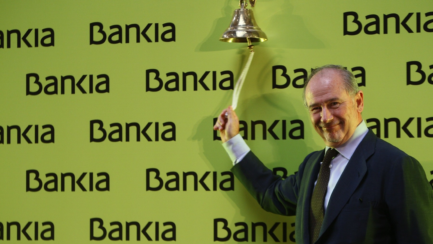 Rodrigo Rato en la salida a Bolsa de Bankia