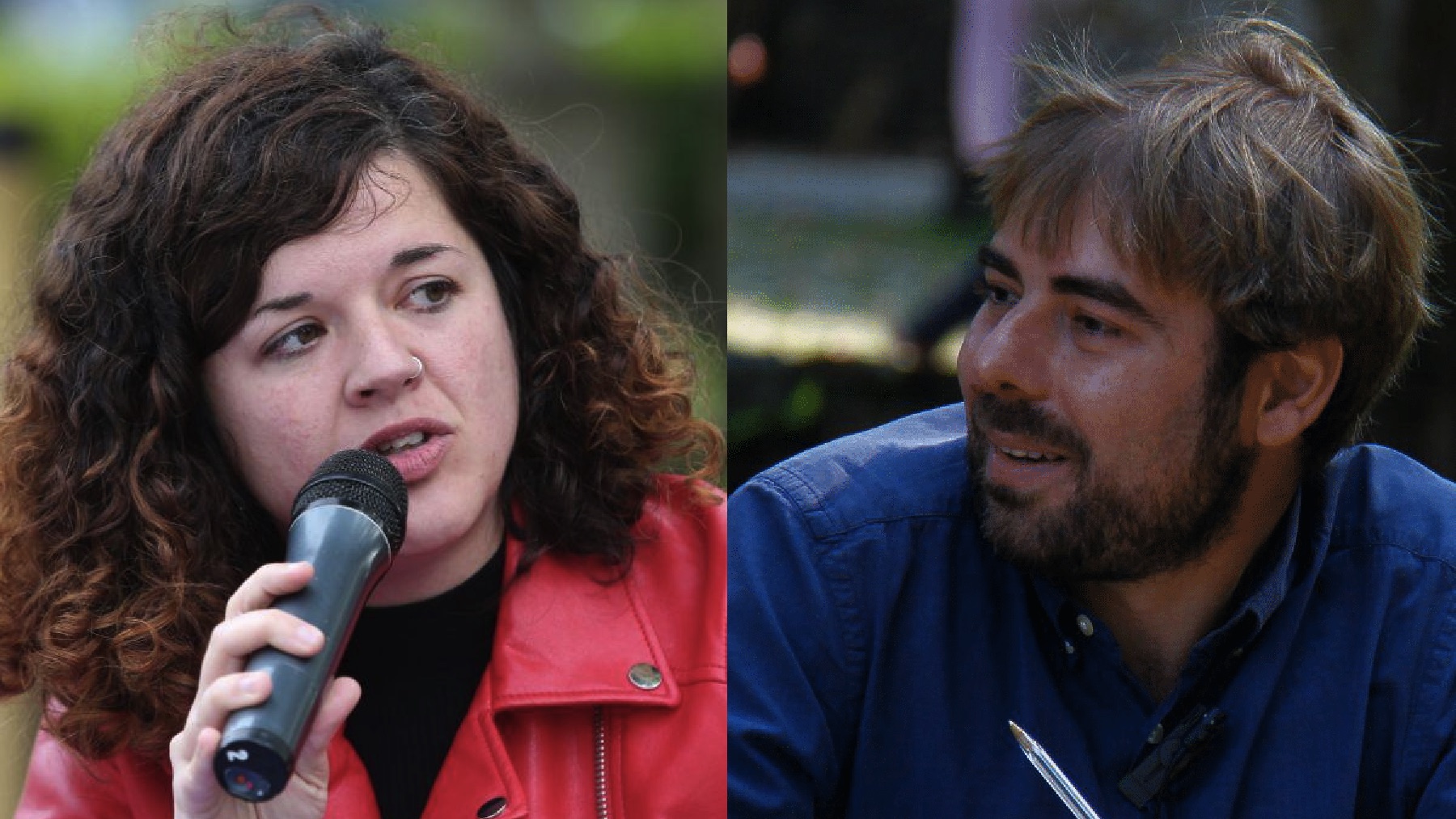 Sofía Castañón y Daniel Ripa. (Fotos: Podemos)