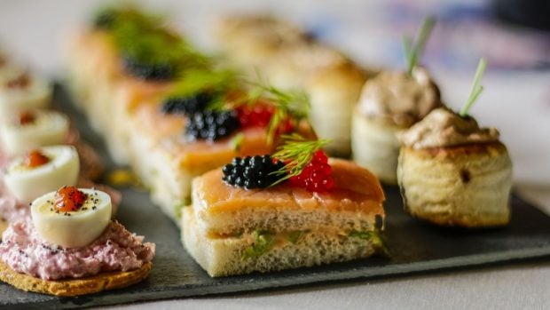 Canap&eacute;s navide&ntilde;os