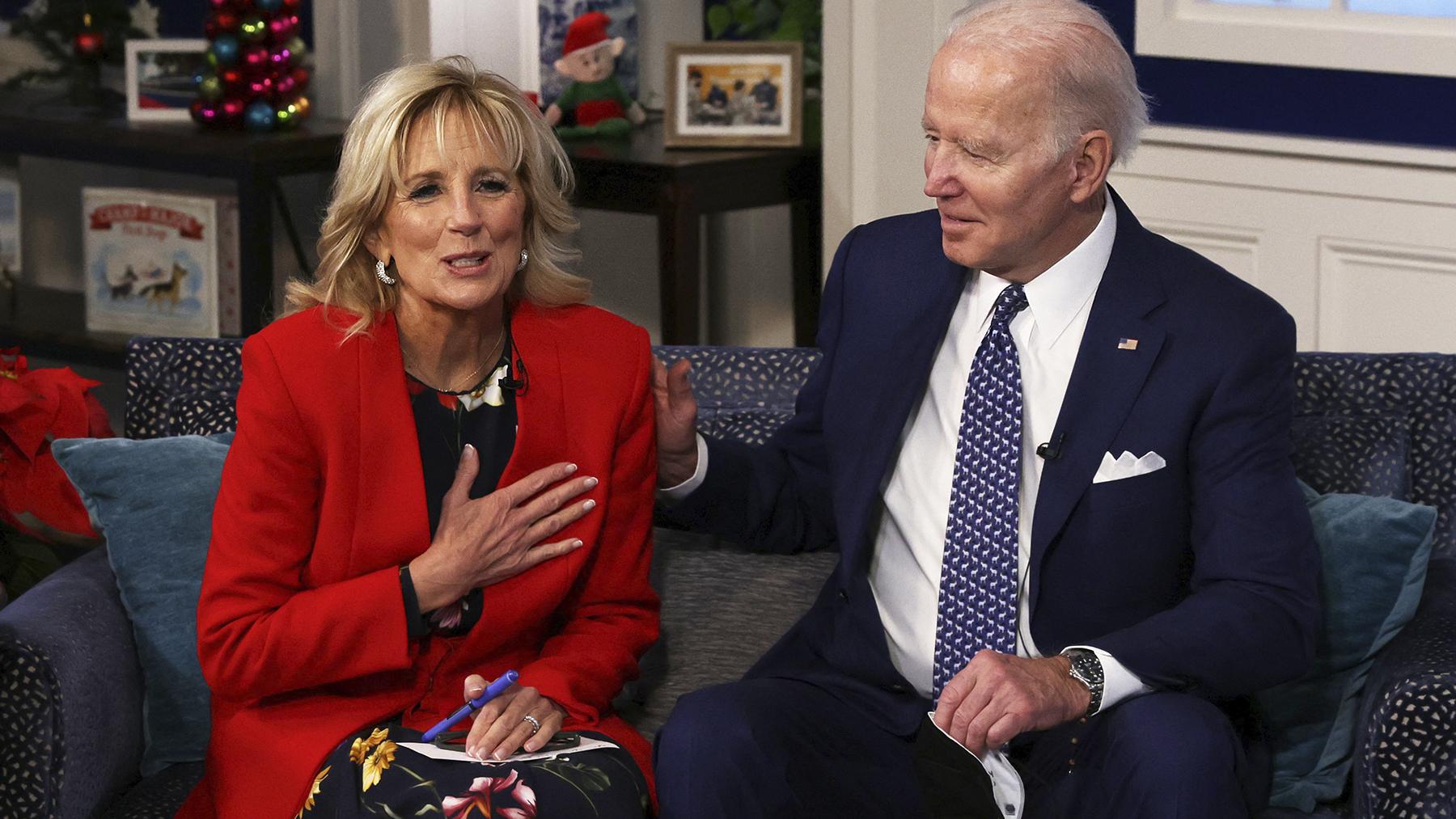 Joe Biden y su esposa Jill. (Afp)