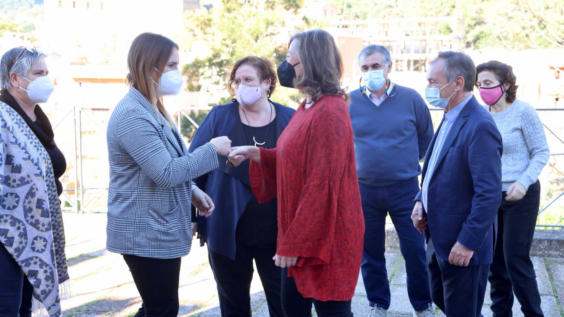 Francina Armengol en la presentación del proyecto para la residencia de Andratx.