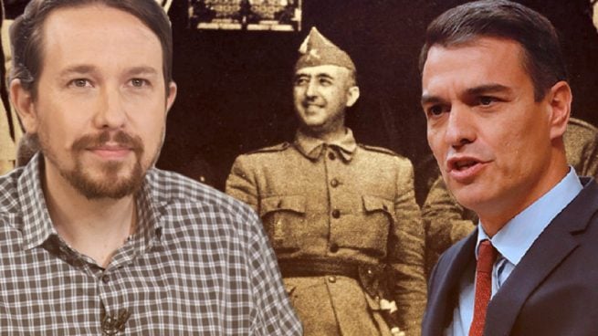 Franco cruz Pablo Iglesias