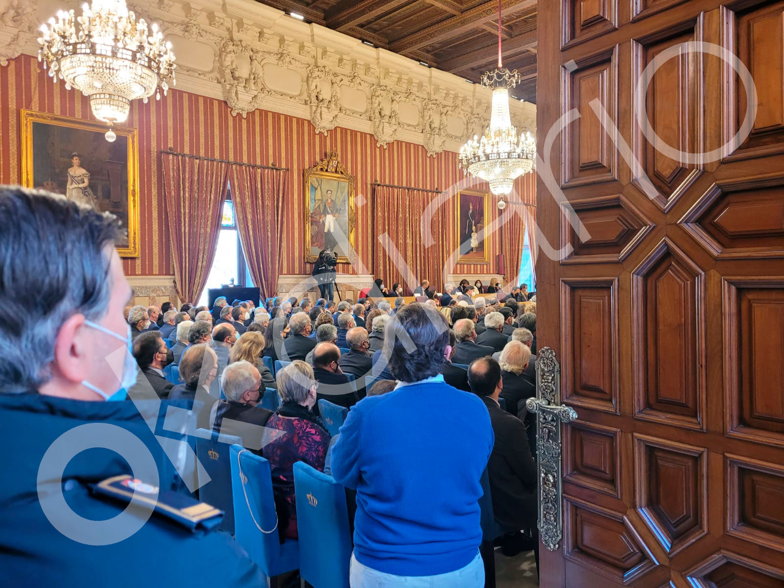 Interior del Pleno del Ayuntamiento de Sevilla este lunes.