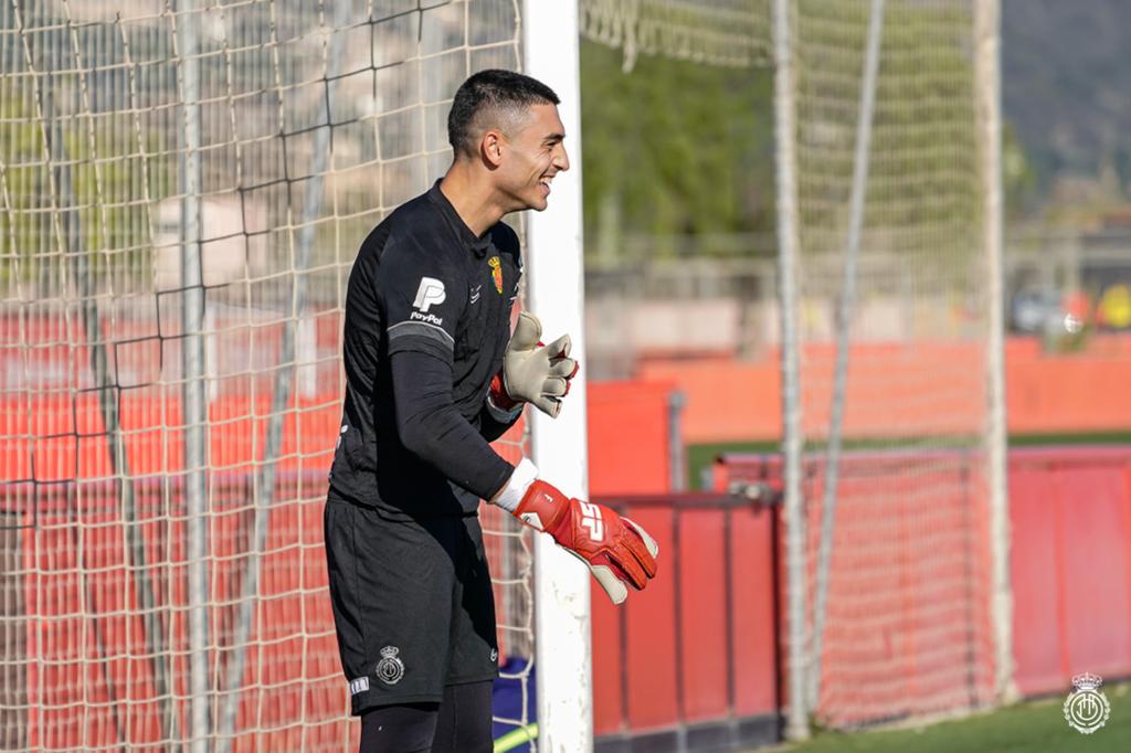 Leo Román, durante un entrenamiento