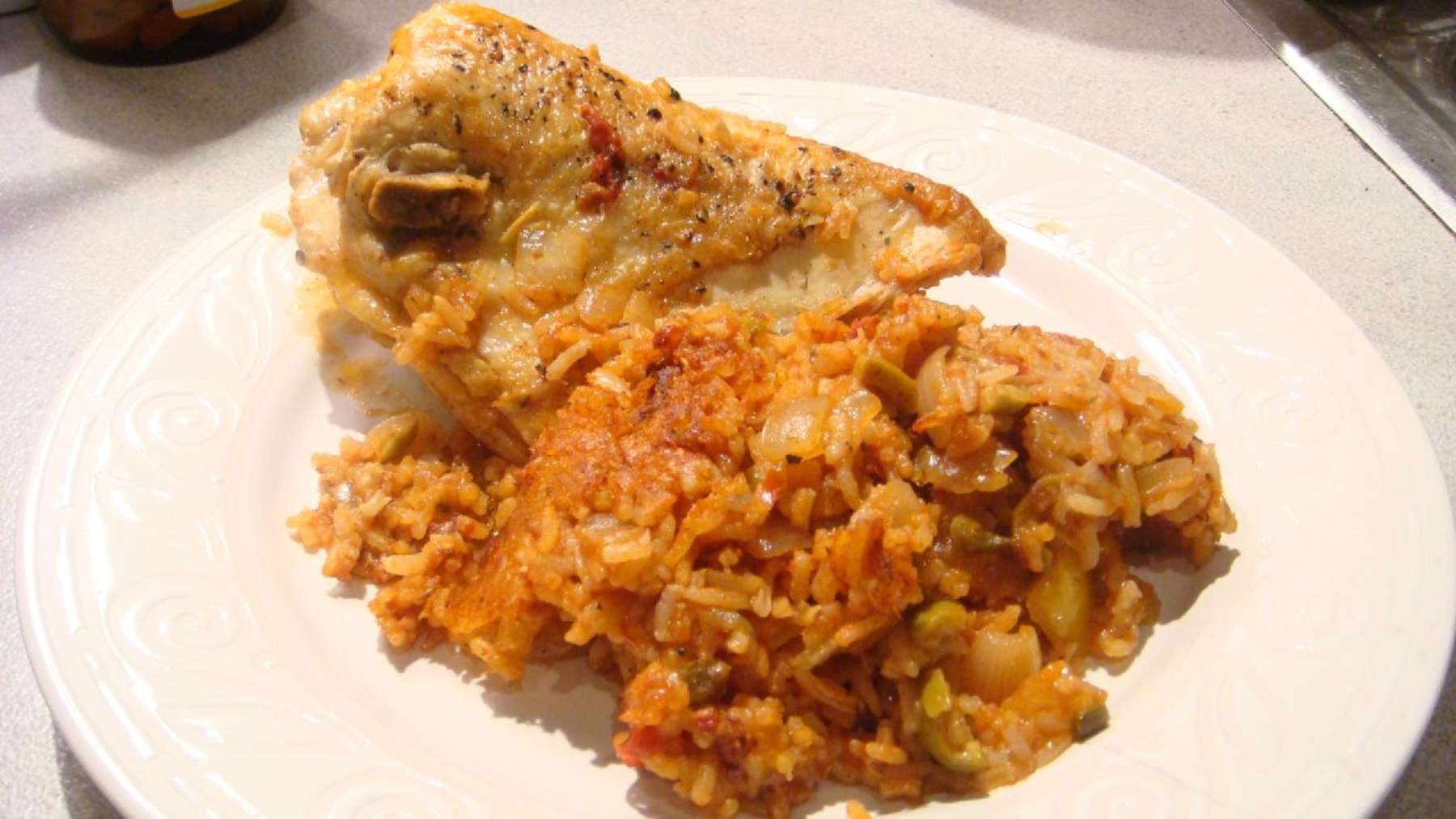 Arroz con salsa de soja