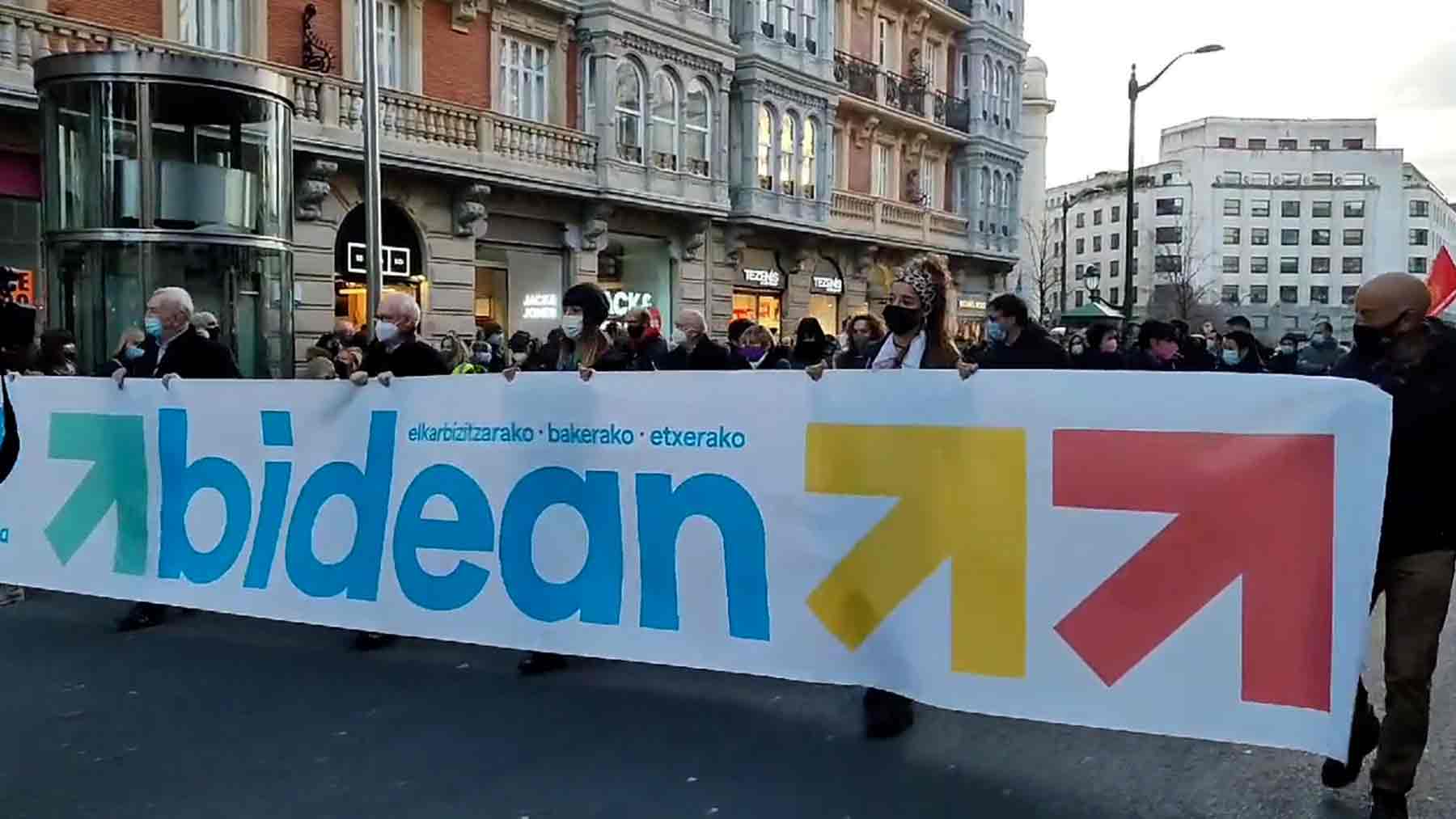 Manifestación en Bilbao por los presos de ETA.