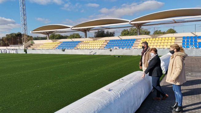 El renovado campo de fútbol de Cala d'Or.