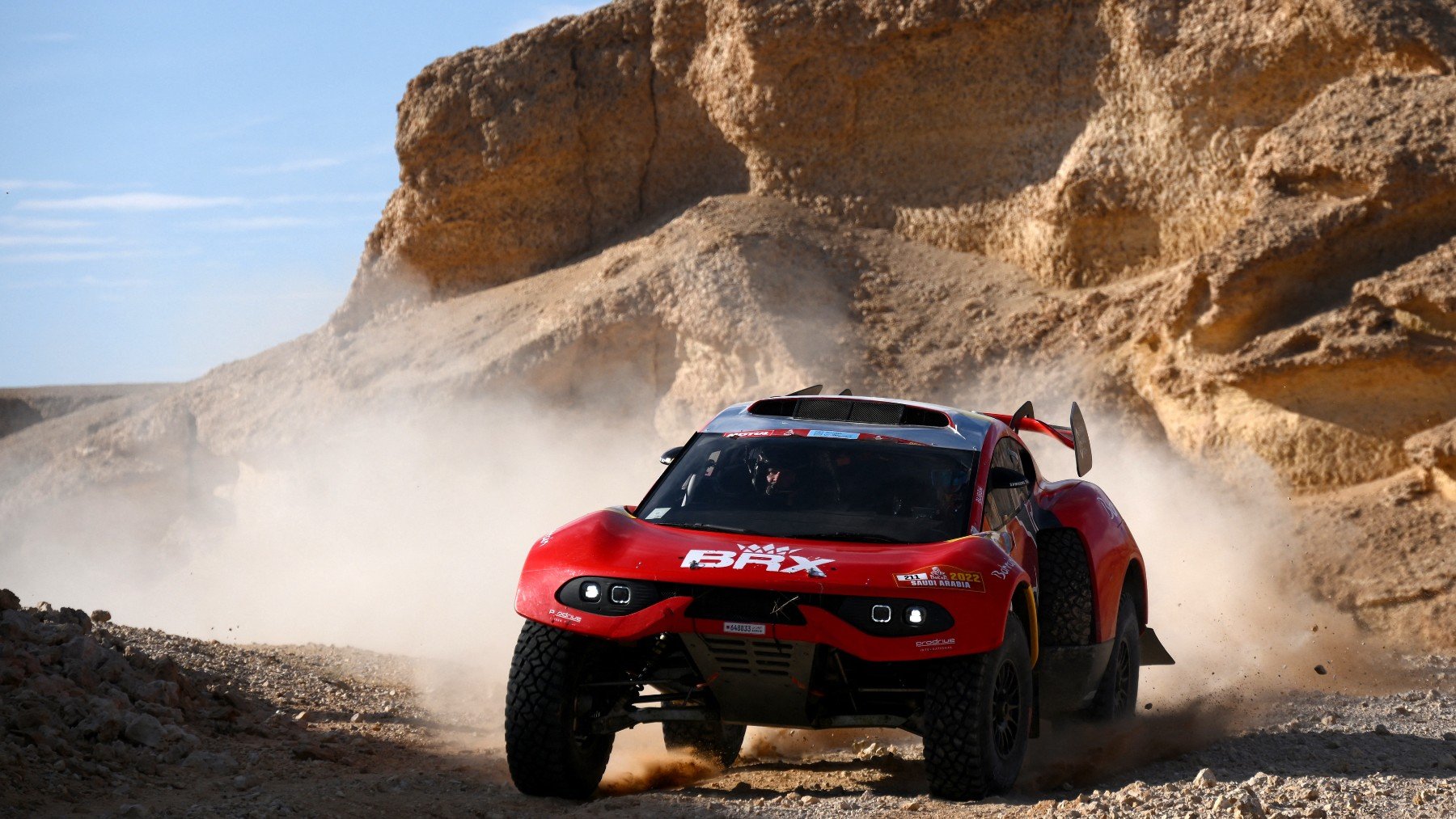 Sebastien Loeb durante una etapa del Rally Dakar 2022. (AFP)