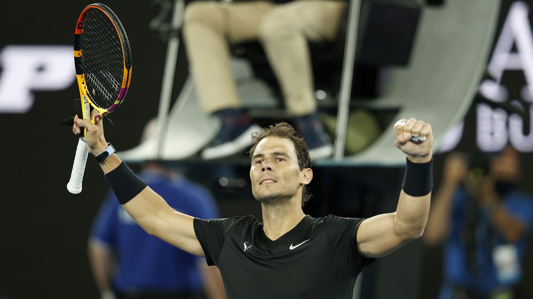 Rafa Nadal celebra su victoria en el ATP 250 de Melbourne (Getty)