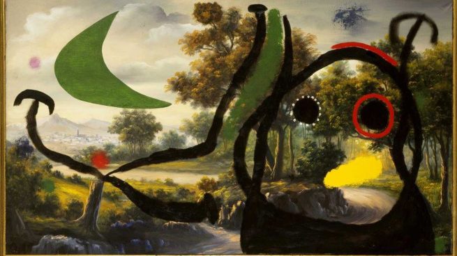 'Personajes en un paisaje cercano al pueblo' obra de Joan Miró de 1965. / FUNDACIÓN JOAN MIRÓ