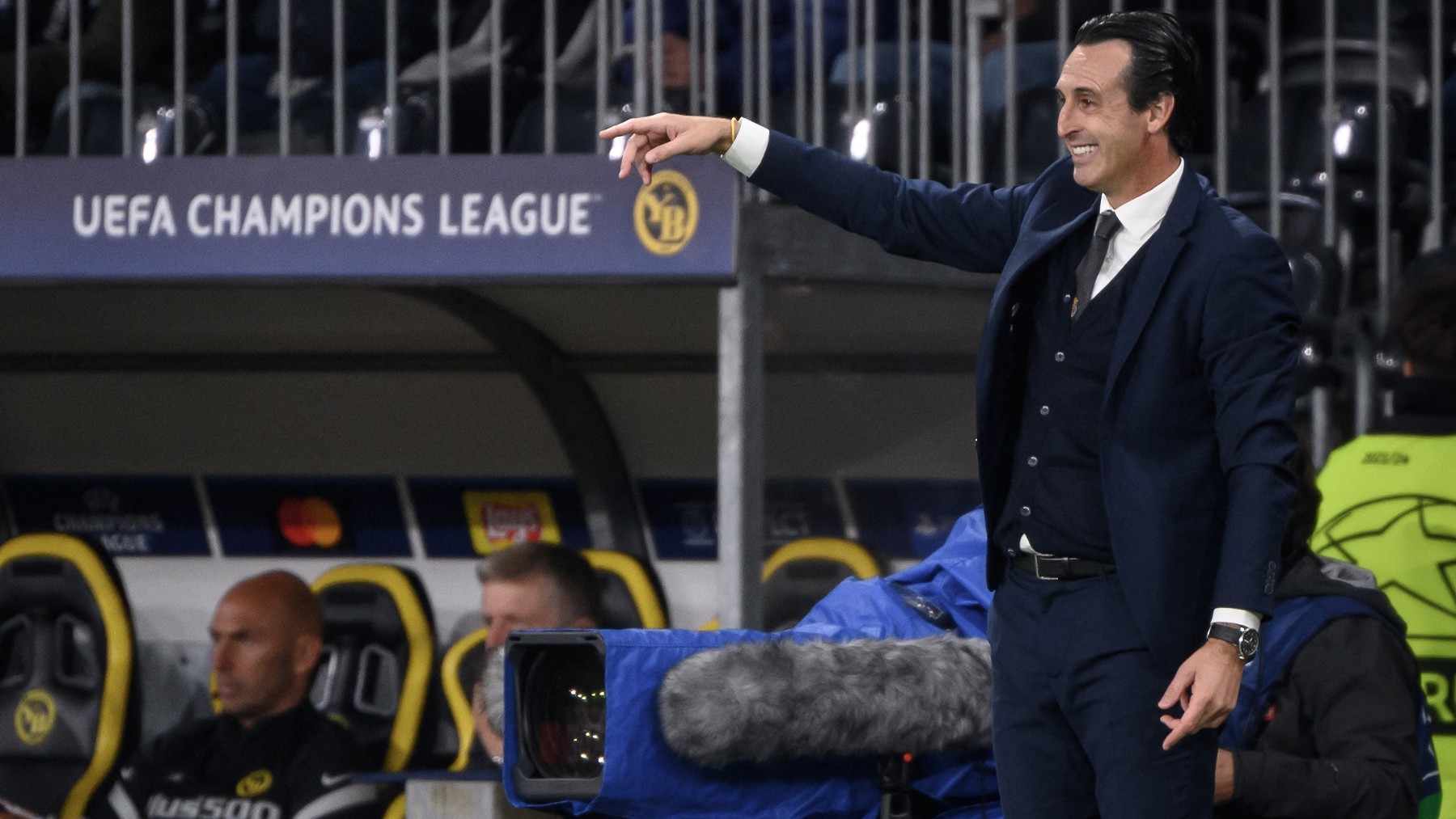 Emery, durante un partido del Villarreal. (AFP)