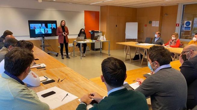 Marga Prohens con la dirección del PP balear.