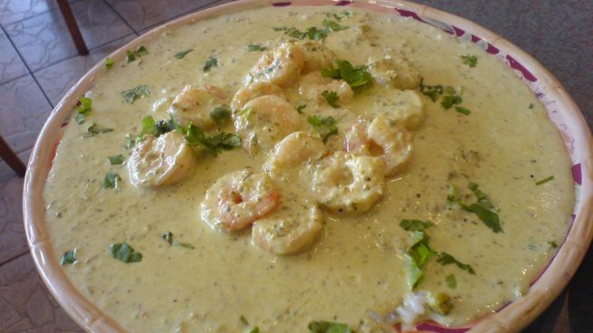 Gambas a la crema