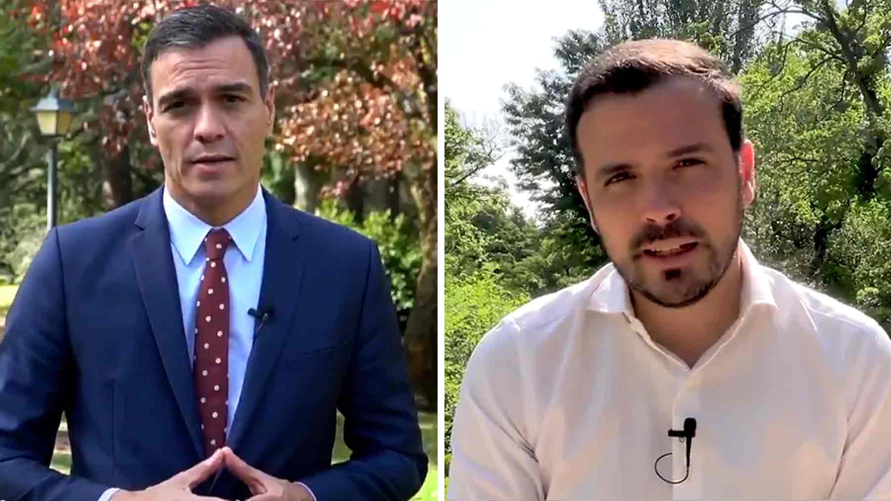 Alberto Garzón y Pedro Sánchez