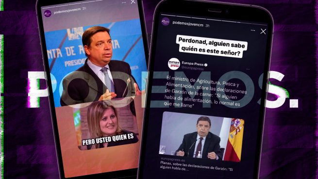 Podemos lanza sus mensajes contra el ministro Luis Planas.