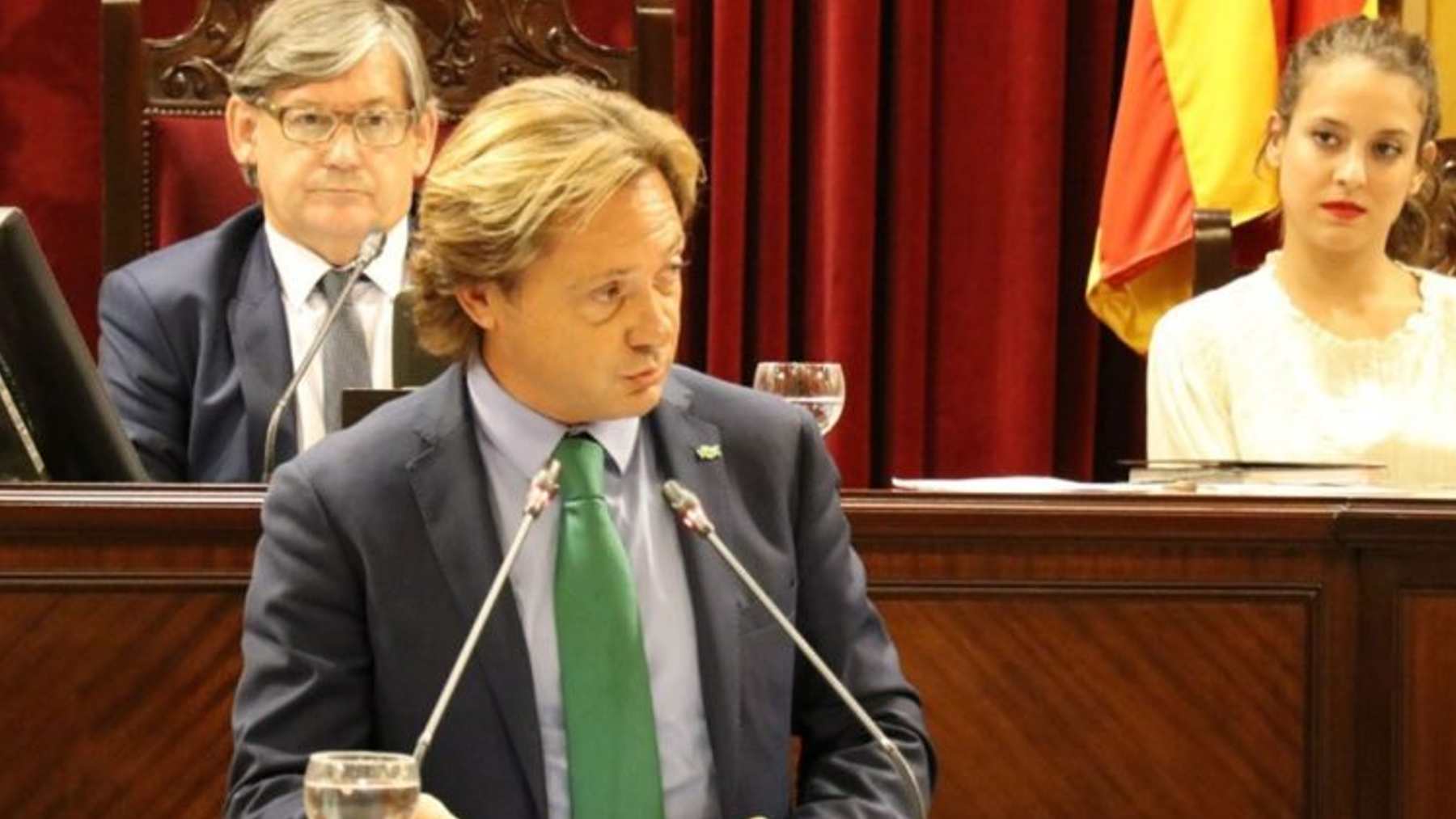 El portavoz del Grupo Parlamentario de Vox en Baleares, Jorge Campos.