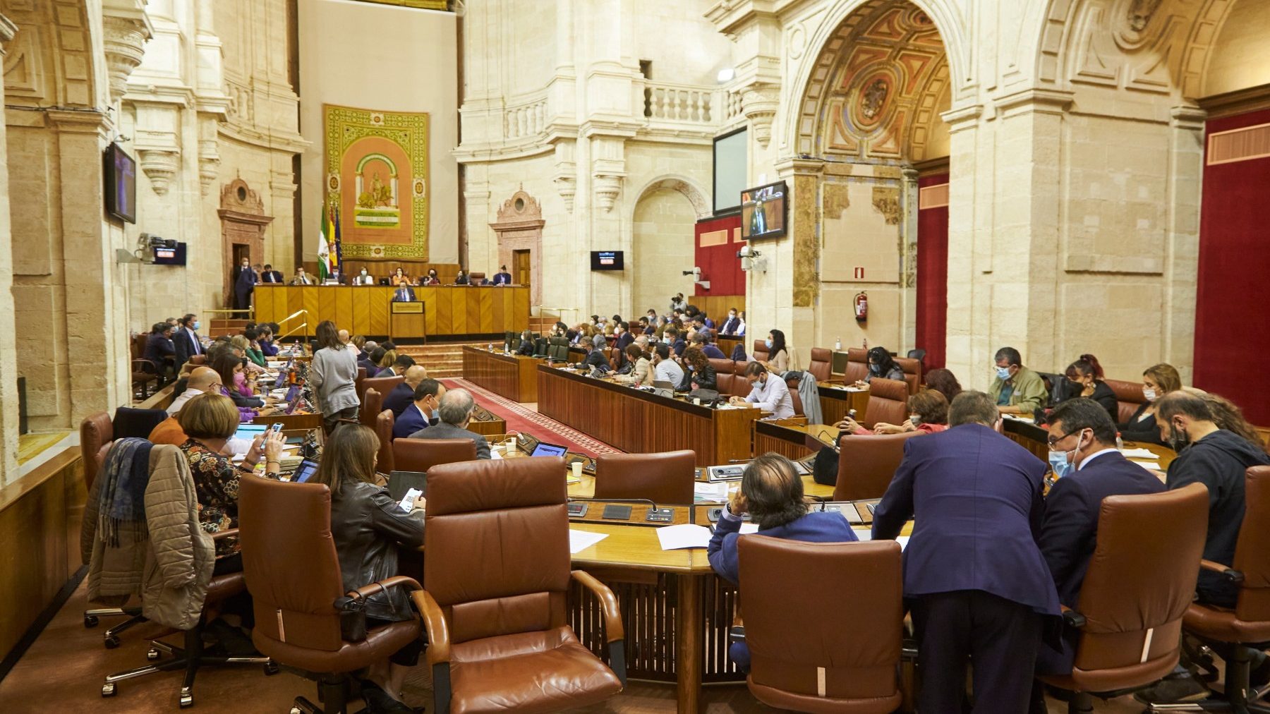 Salón plenario del Parlamento de Andalucía (JOAQUÍN CORCHERO / EUROPA PRESS).