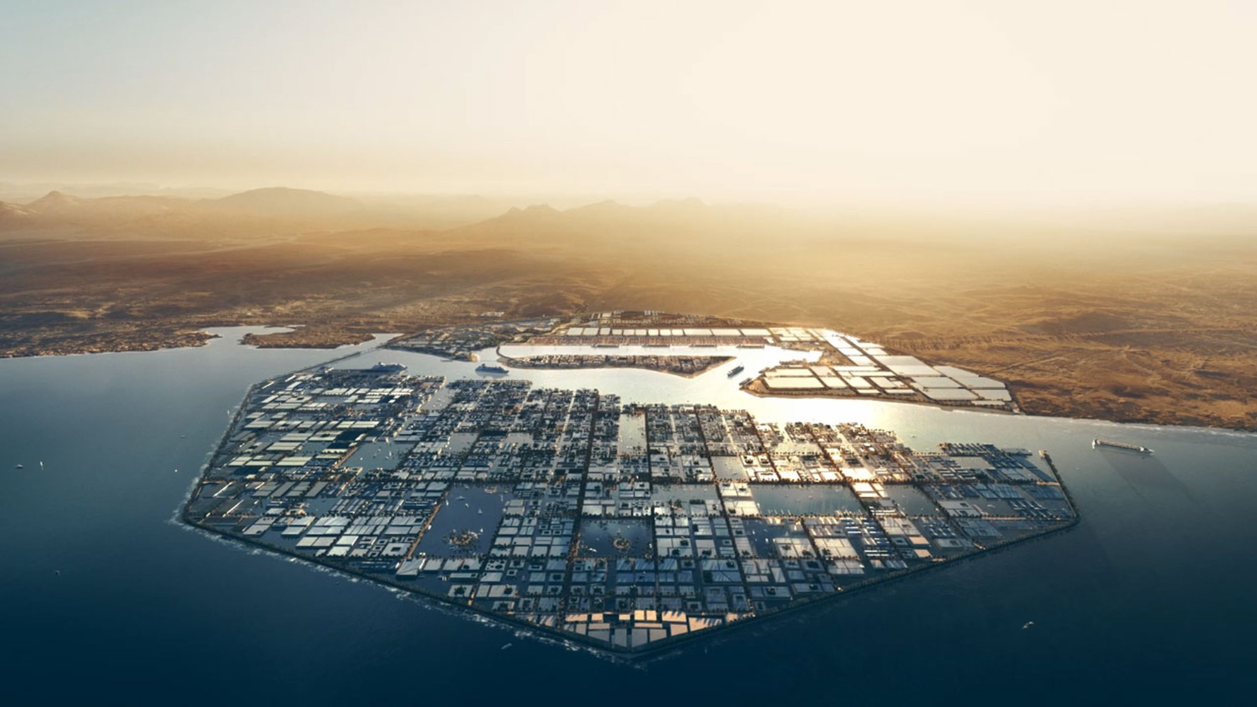 Neom, la ciudad del futuro en Arabia Saudí.