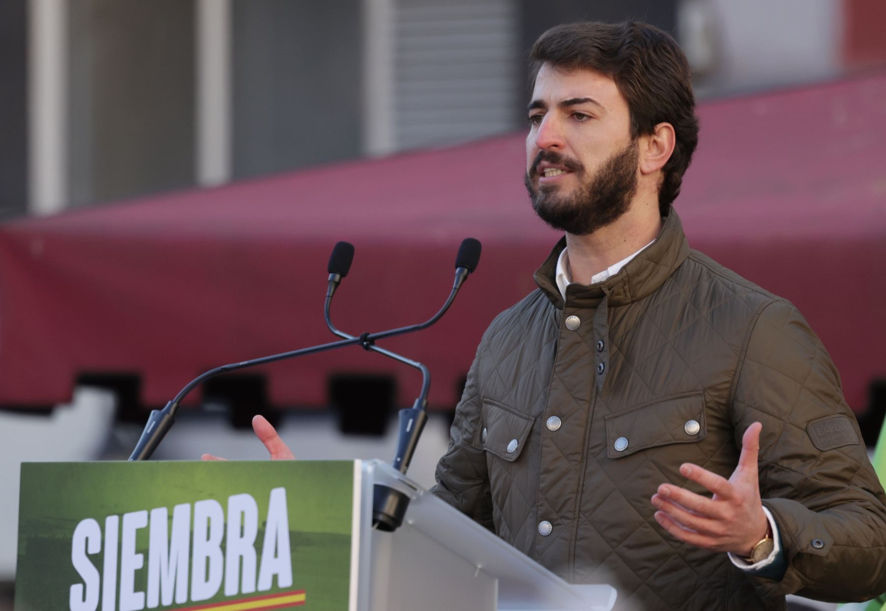 El candidato de Vox en las elecciones de Castilla y León, Juan García-Gallardo.