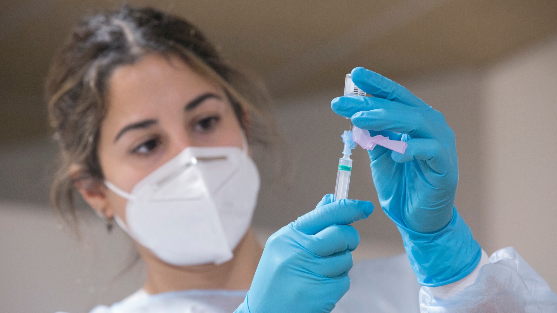 Una enfermera de Atención Primaria del área sanitaria.