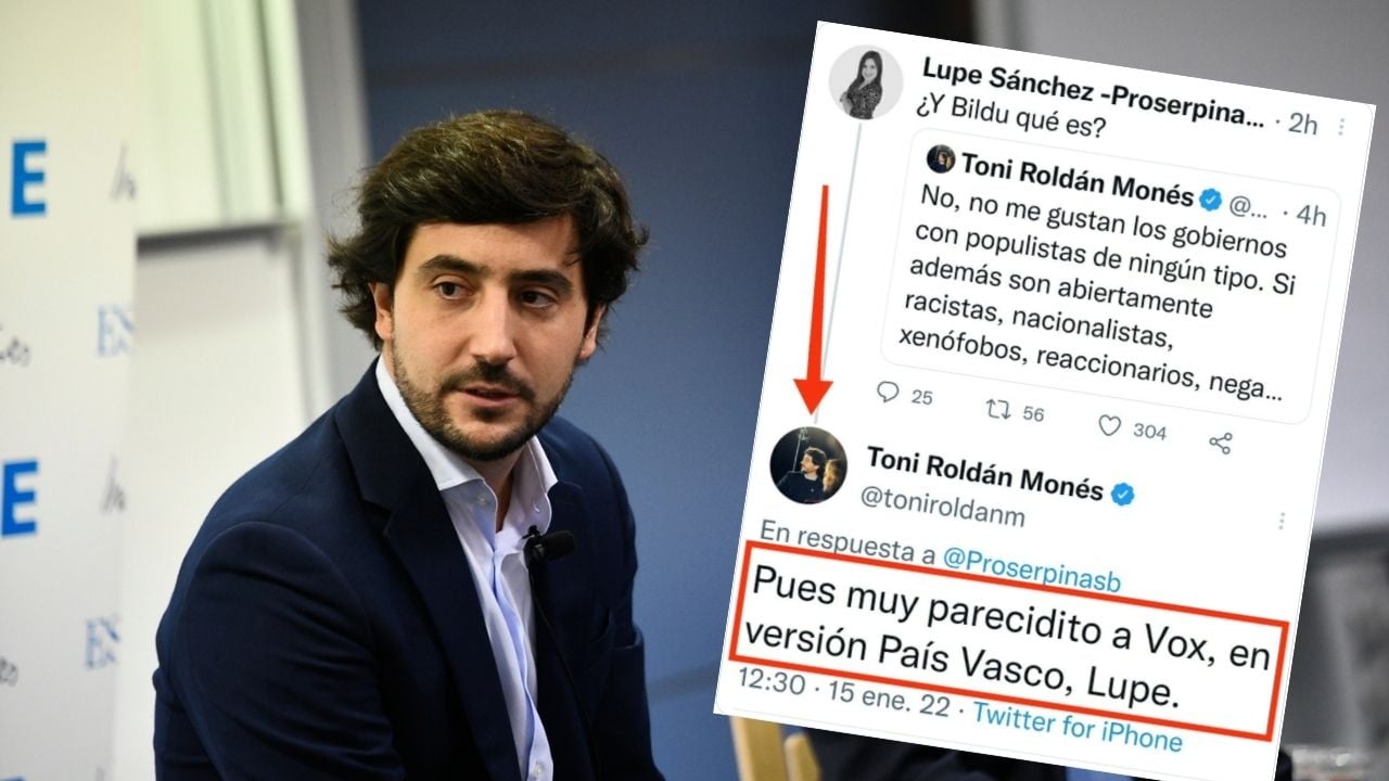Aluvión de críticas a Toni Roldán (ex Cs) por comparar a Vox con Bildu: «Eres un miserable»