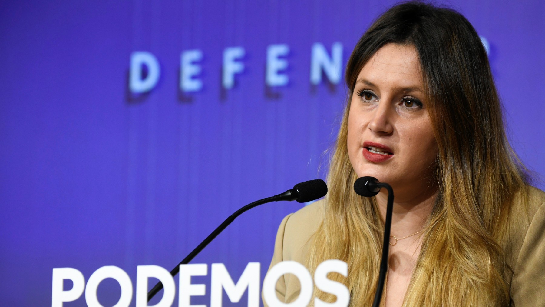 La coportavoz nacional de Podemos, Alejandra Jacinto. (Foto: Efe)
